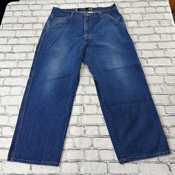 Levi’s Silvertab Vintage Carpenter Blue Jeans 36 x 28 Hip Hop Baggy Y2K Rare - Picture 3 of 13